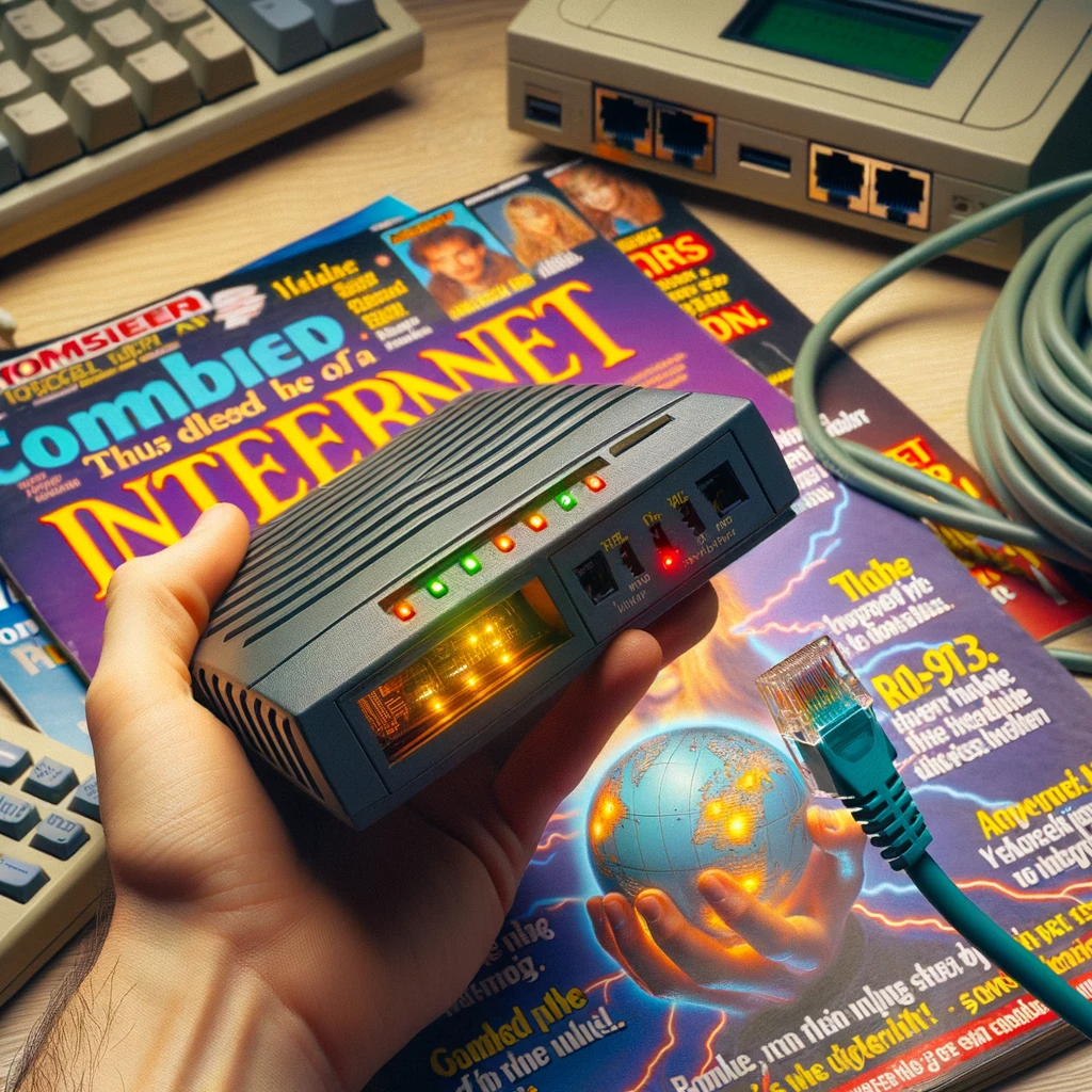 Dial-Up Internet Days in the 90s
