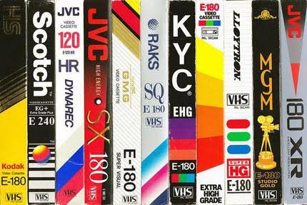 80s Retro VHS Cassette Cover Designs and Types