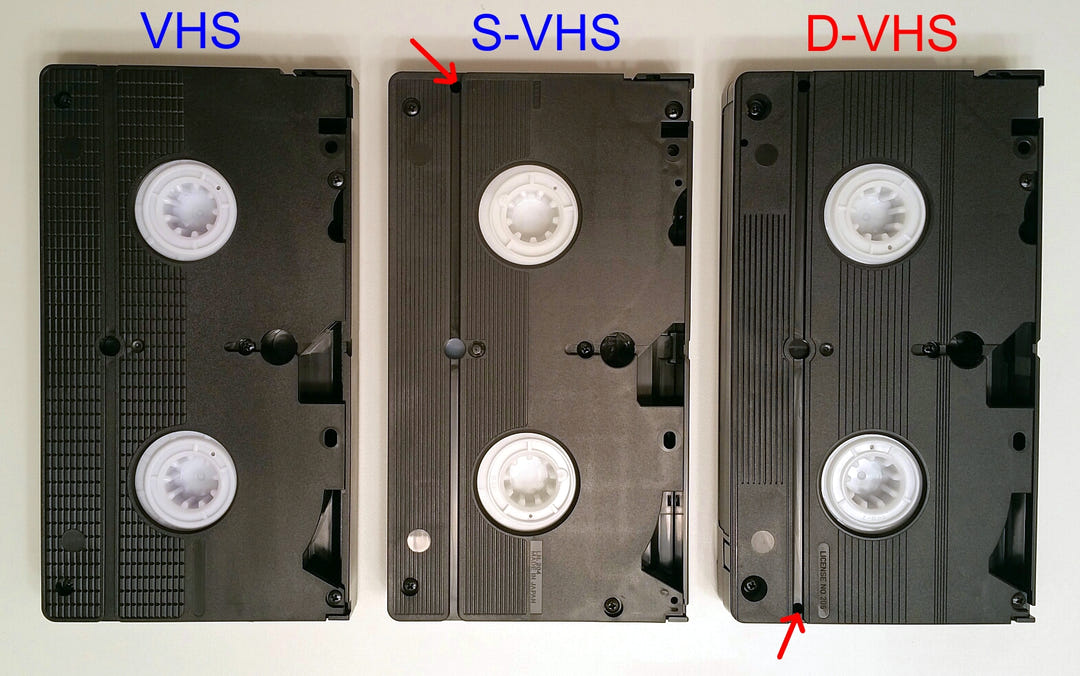 How many types of VHS tapes are there? VHS Brands