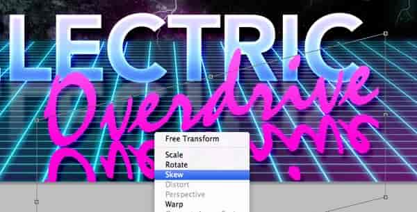 How To Create 80s Style Retro Futuristic Neon Artwork