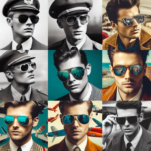 2024's Top Men's Vintage-Style Aviator Sunglasses