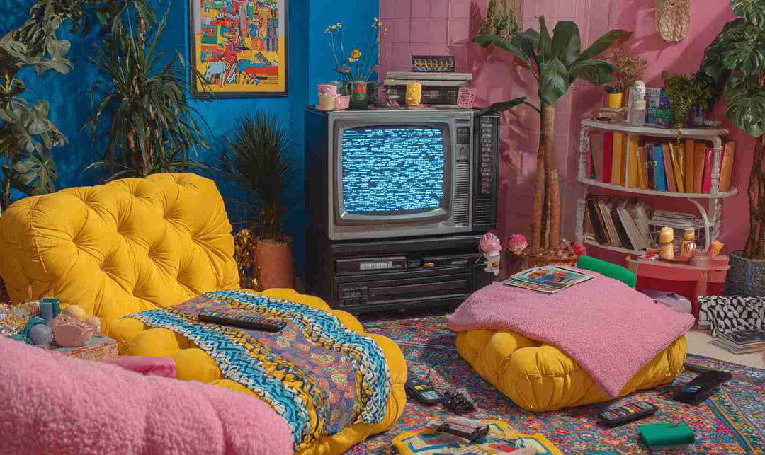 The Charm of Sitting Cross-Legged on Carpet While Watching TV