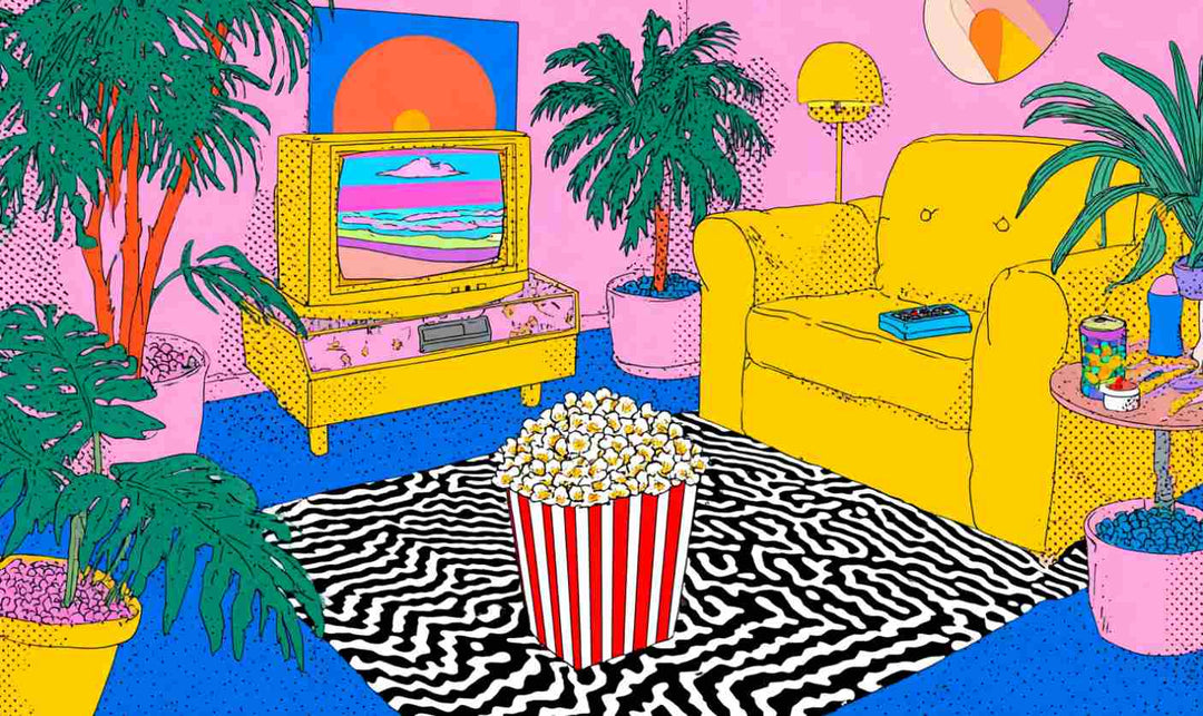 How to Turn Your Living Room Into an 80s Movie Theater