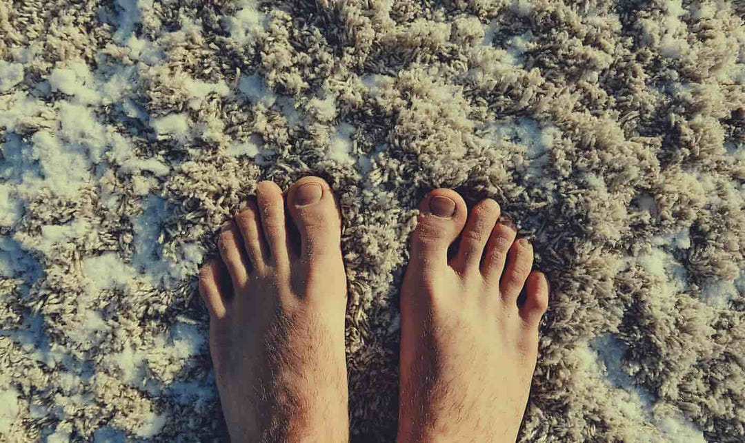 The Feeling of Walking Barefoot on Carpet in Winter