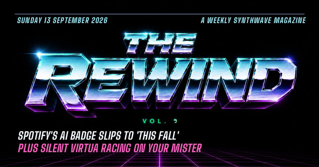 The Rewind Vol. 9 cover, Sunday 13 September 2026