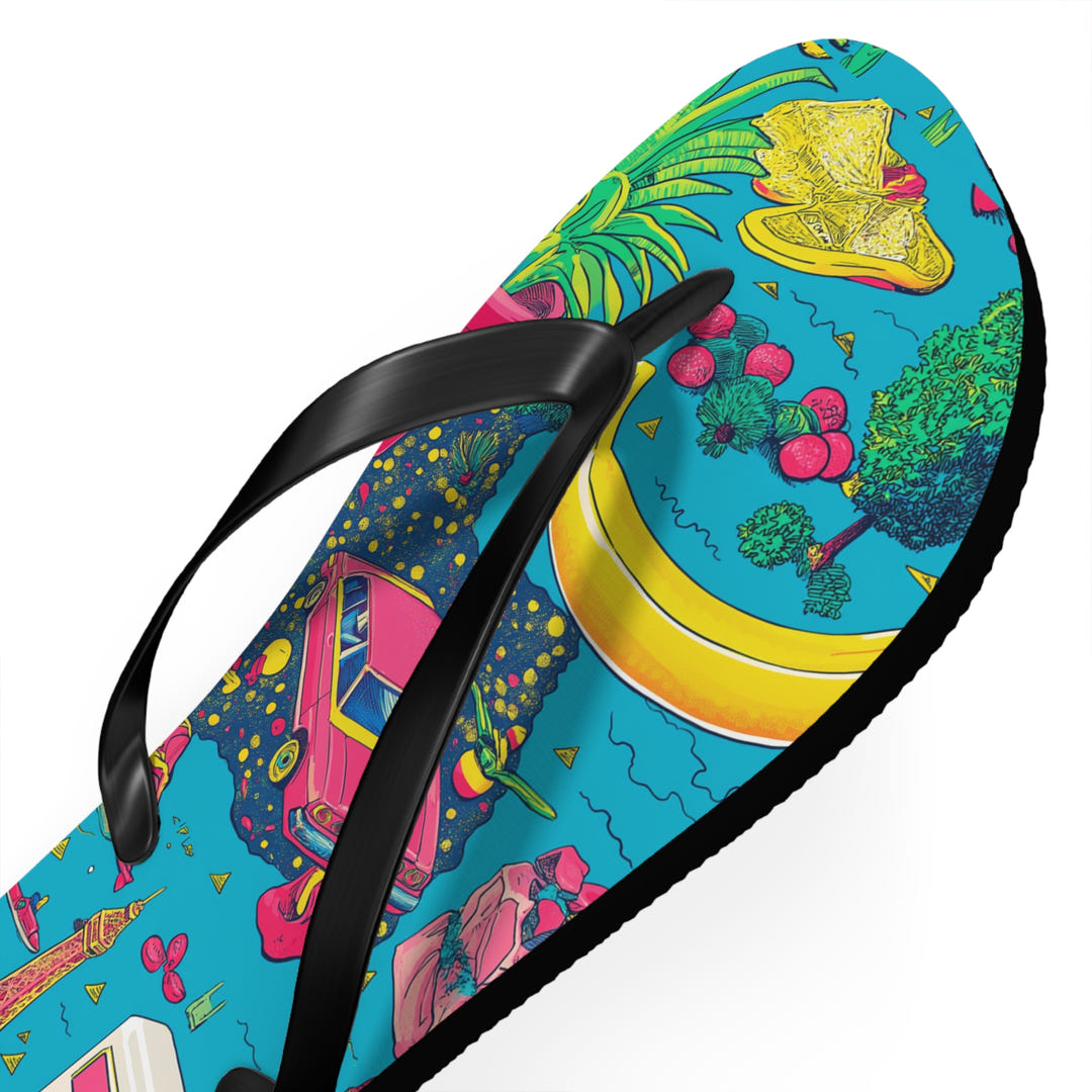 Tropical Paradise Flip Flops