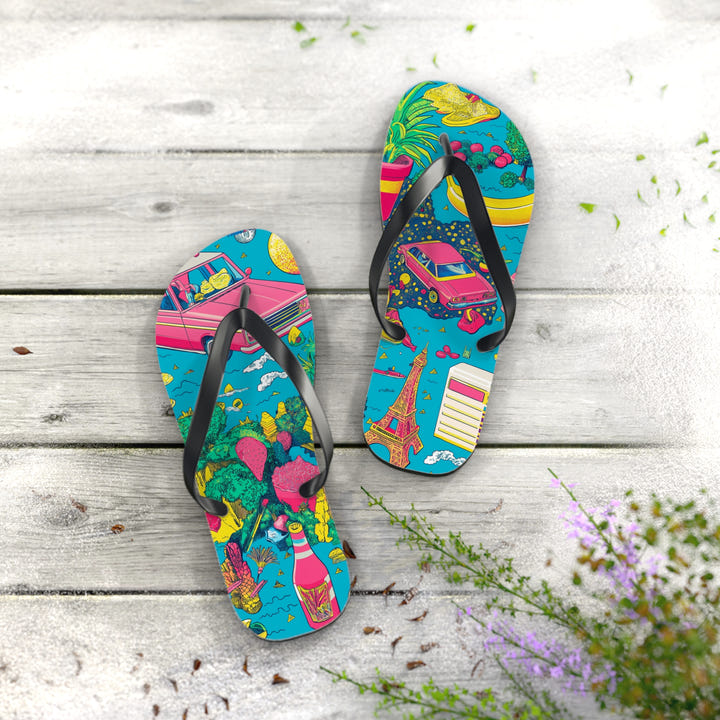 Tropical Paradise Flip Flops