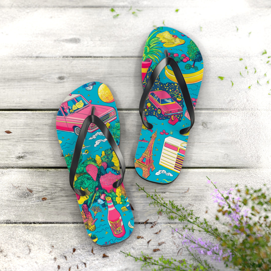 Tropical Paradise Flip Flops