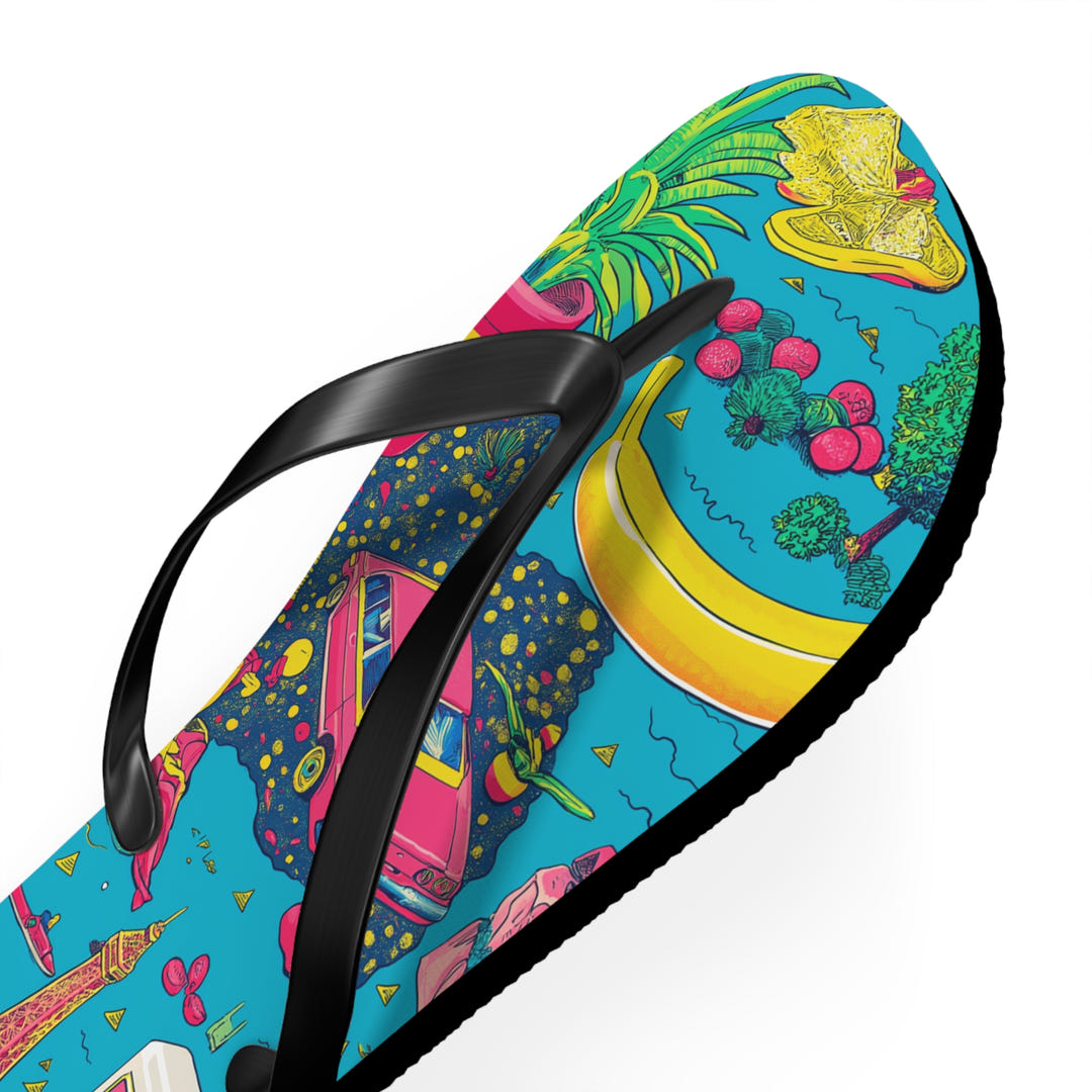 Tropical Paradise Flip Flops