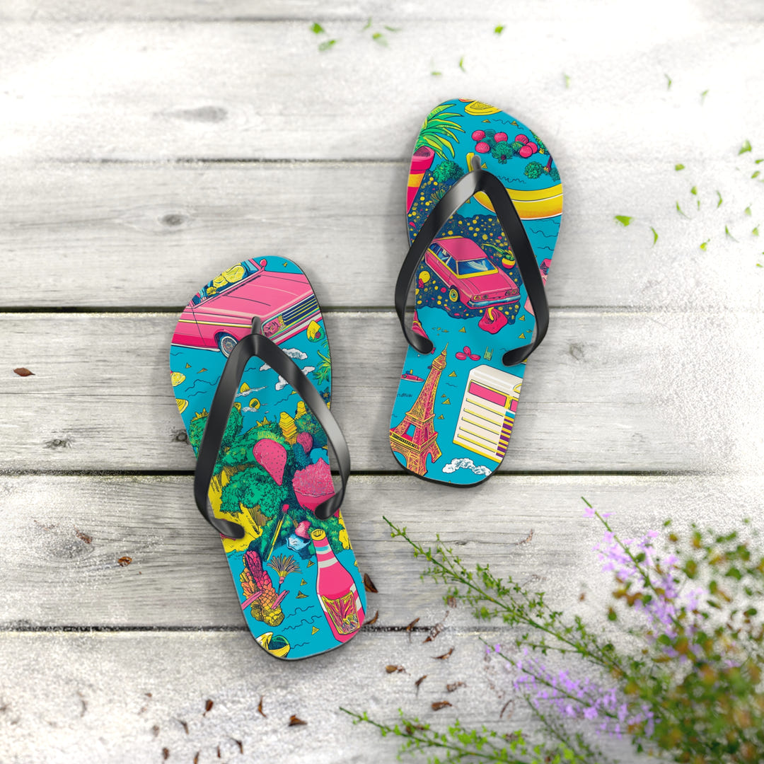 Tropical Paradise Flip Flops