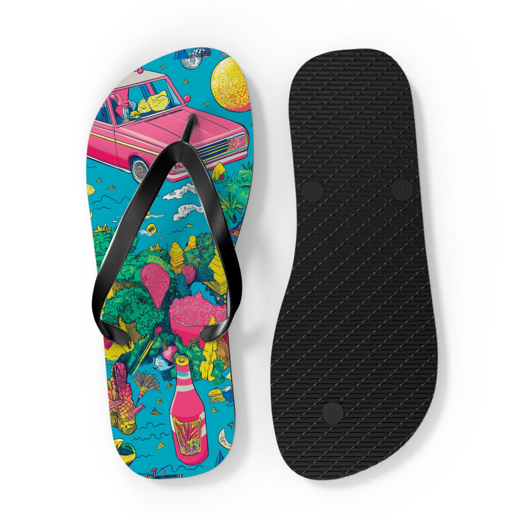Tropical Paradise Flip Flops