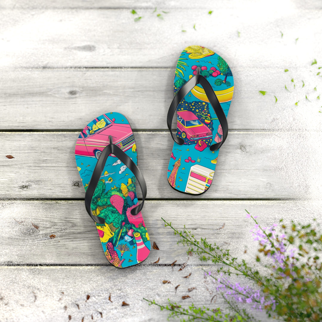 Tropical Paradise Flip Flops