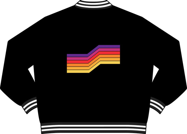 Downshift Varsity 1985 print placement, back