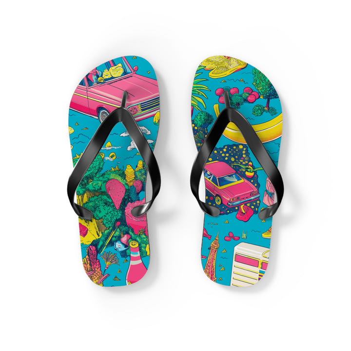 Tropical Paradise Flip Flops