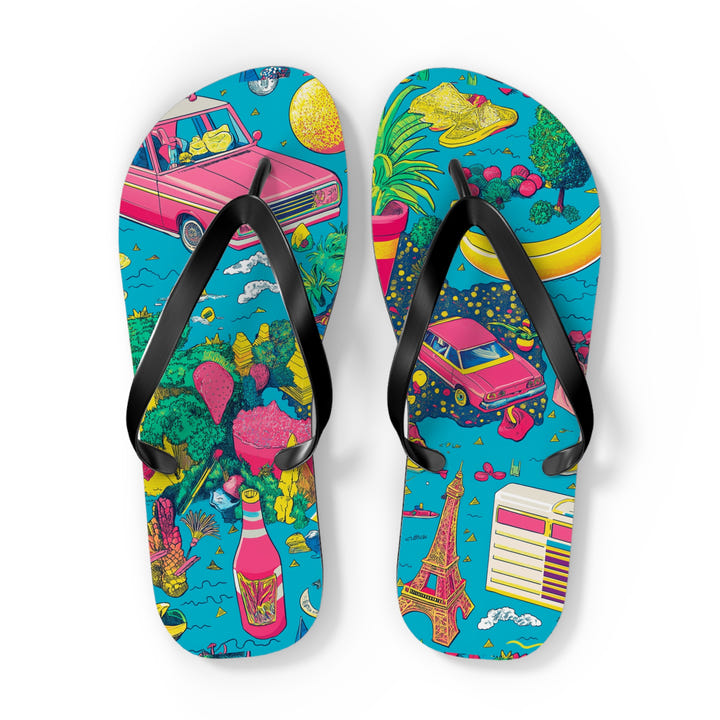 Tropical Paradise Flip Flops