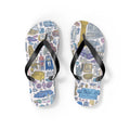 Retro Heroes Flip Flops