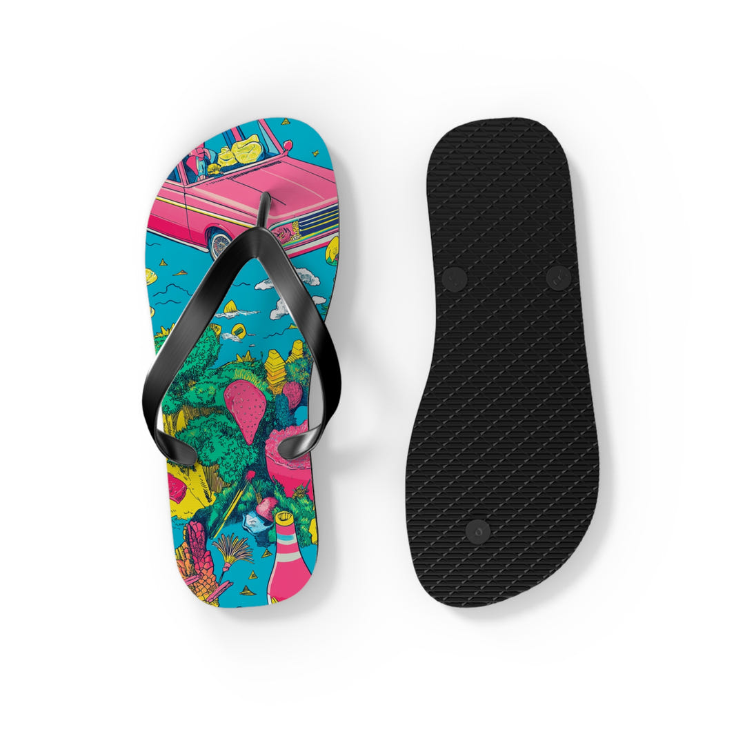 Tropical Paradise Flip Flops