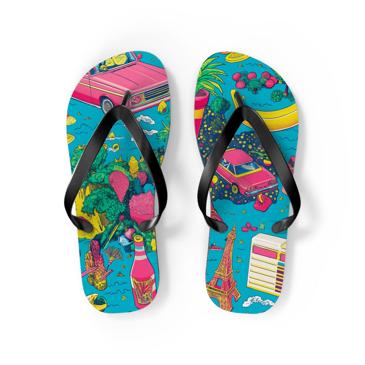 Tropical Paradise Flip Flops