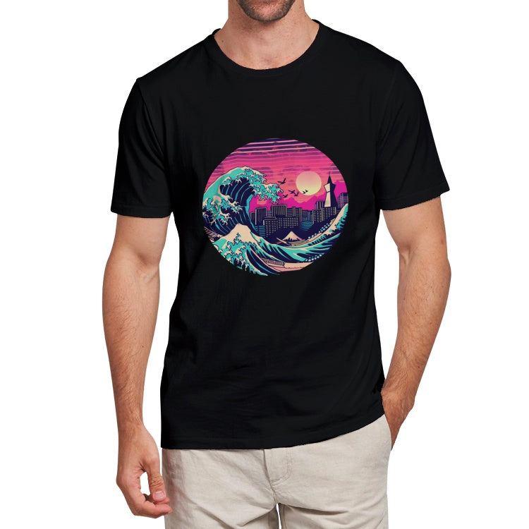 Kanagawa Retrowave T-Shirt