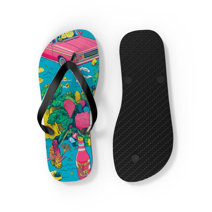 Tropical Paradise Flip Flops