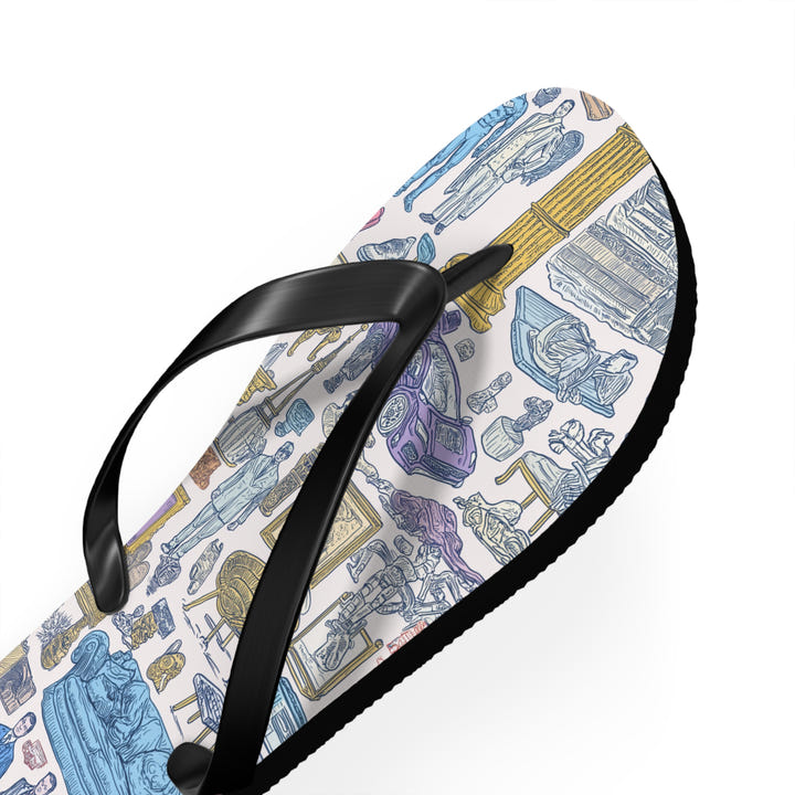 Retro Heroes Flip Flops