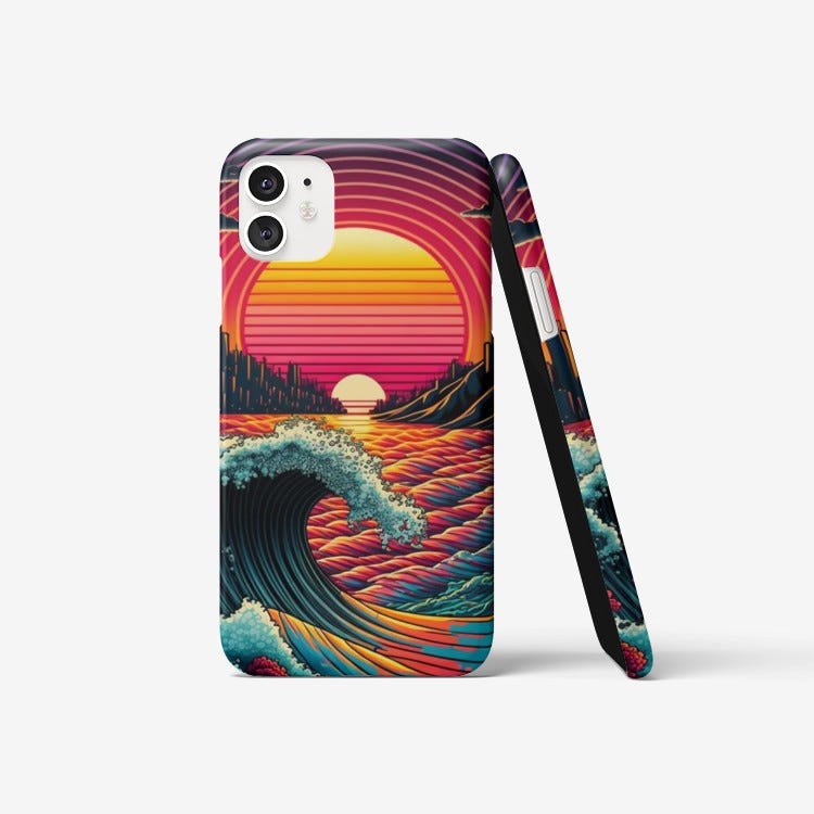 Kanagawa Retrowave Phone Case - Newretro.Net