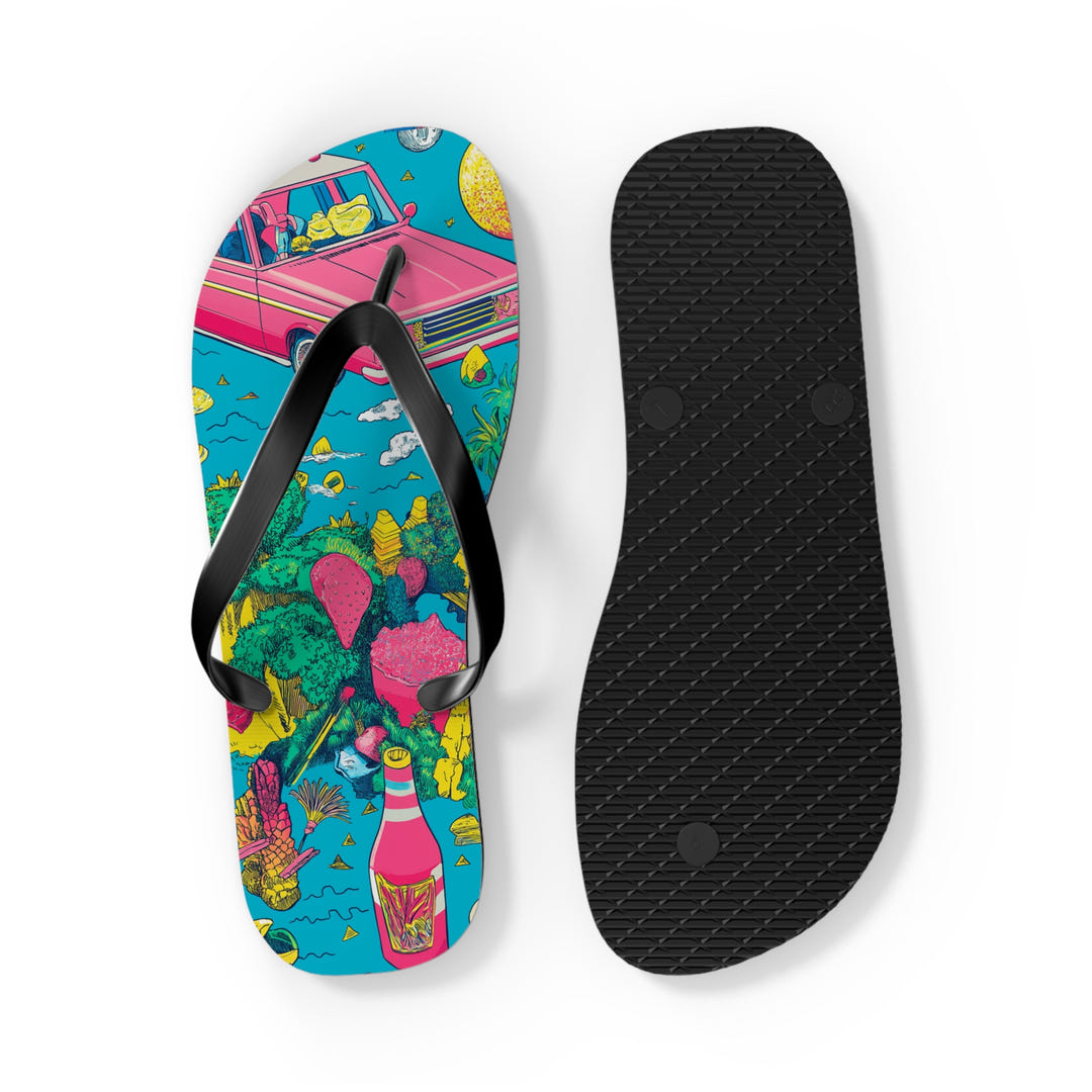 Tropical Paradise Flip Flops