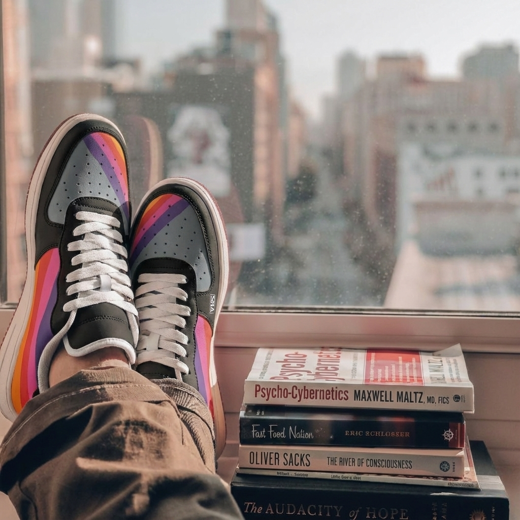 Low Top 1988 VHS T-120 Retrowave Black Sneakers