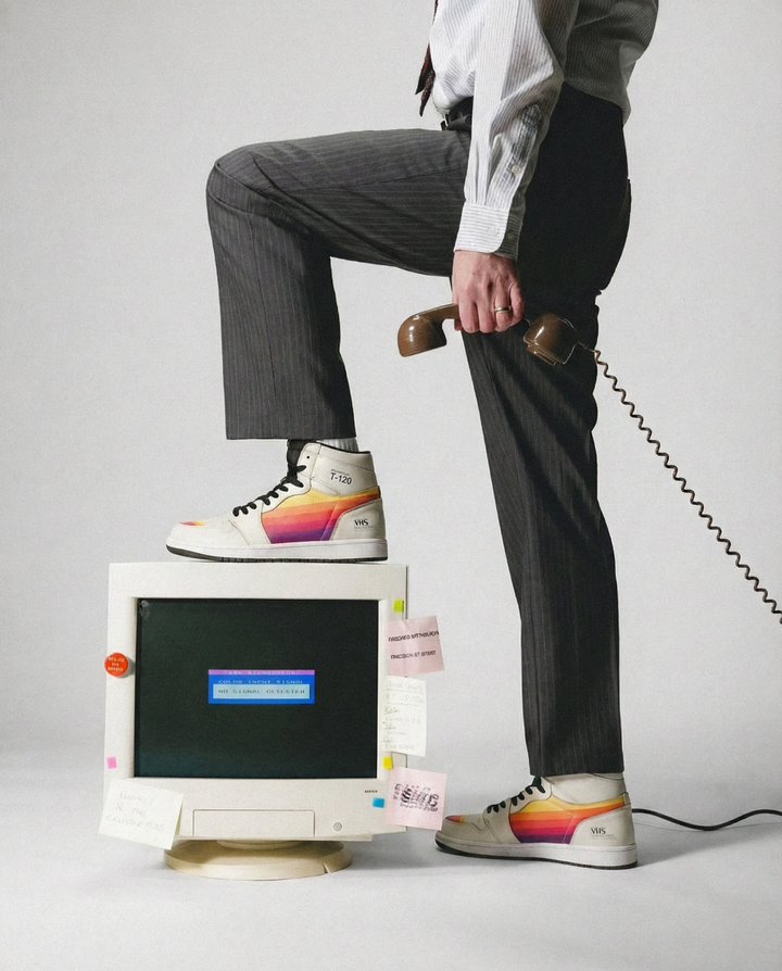 1988 VHS T-120 Retrowave Sneakers