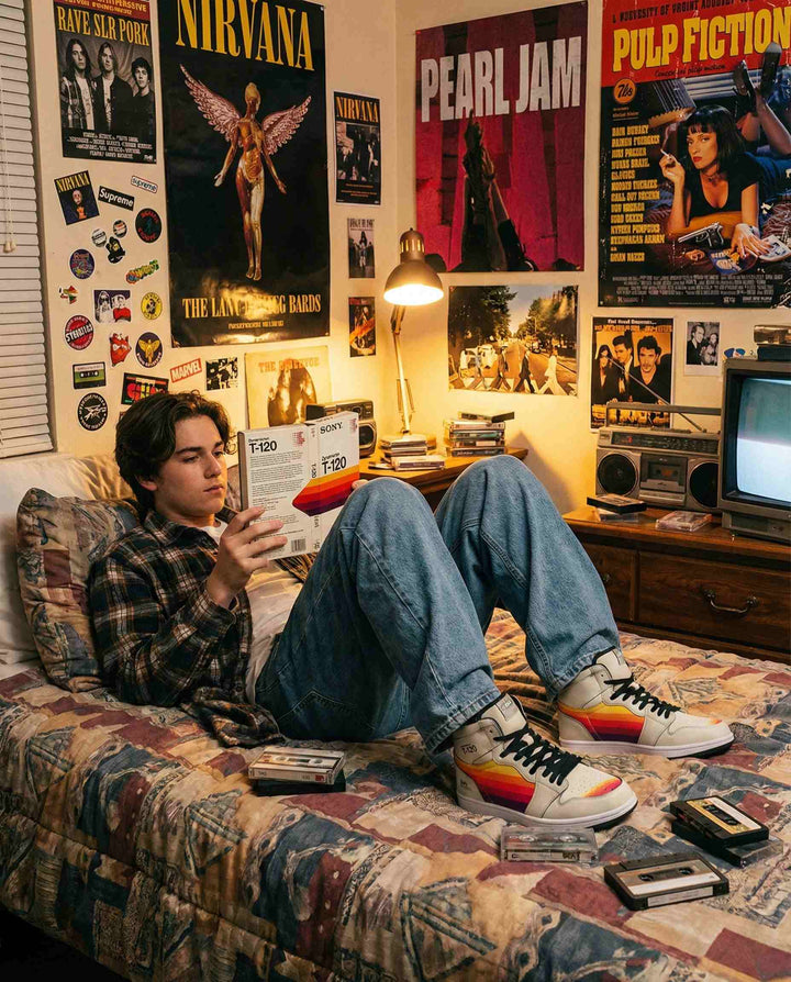 1988 VHS T-120 Retrowave Sneakers