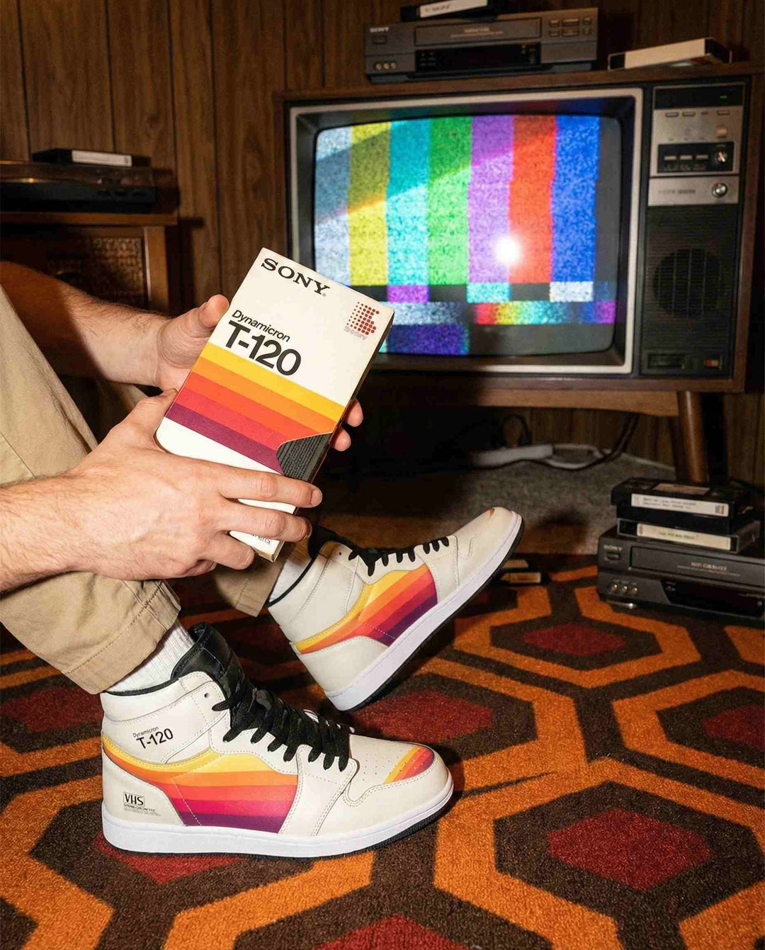 1988 VHS T-120 Retrowave Sneakers