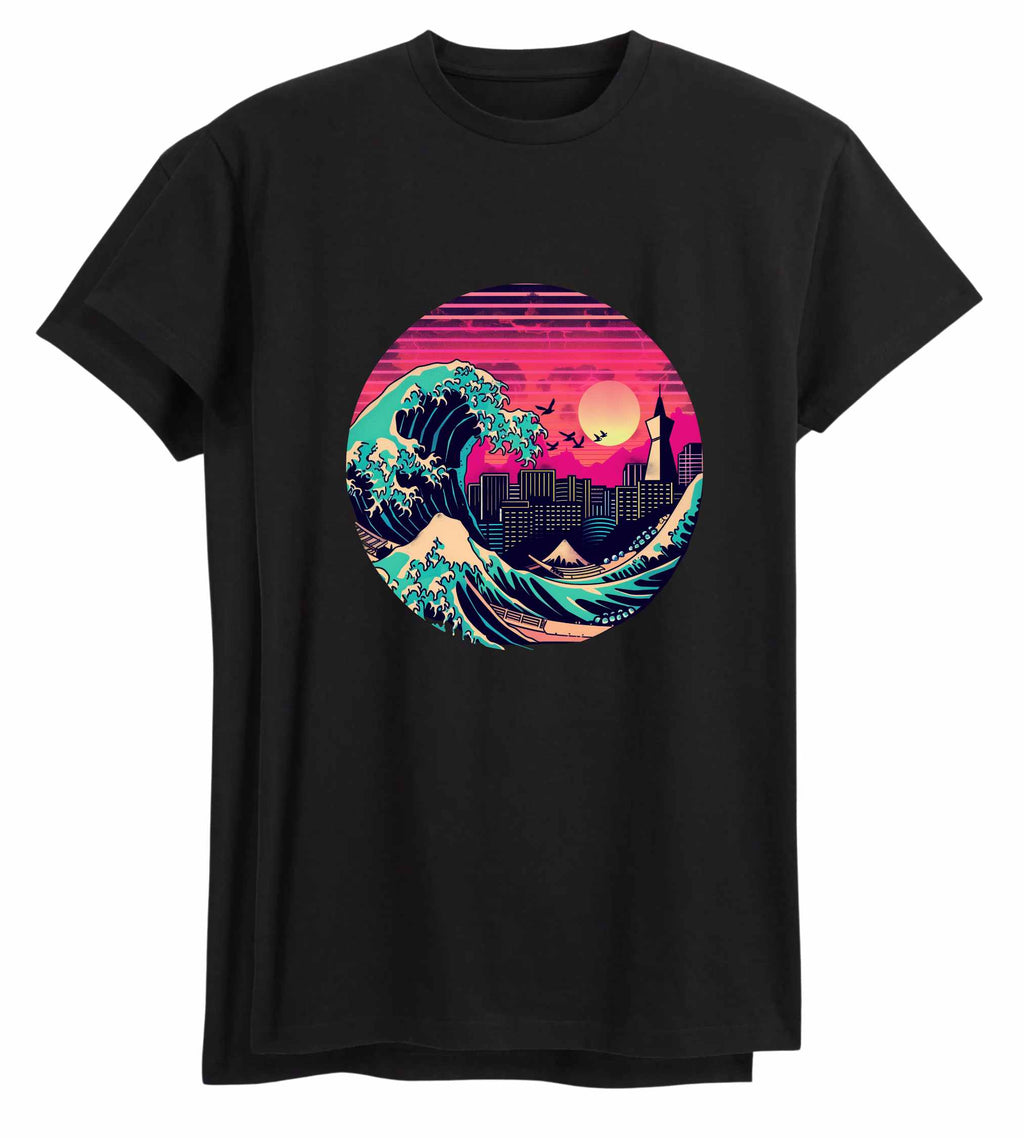 Kanagawa Retrowave T-Shirt