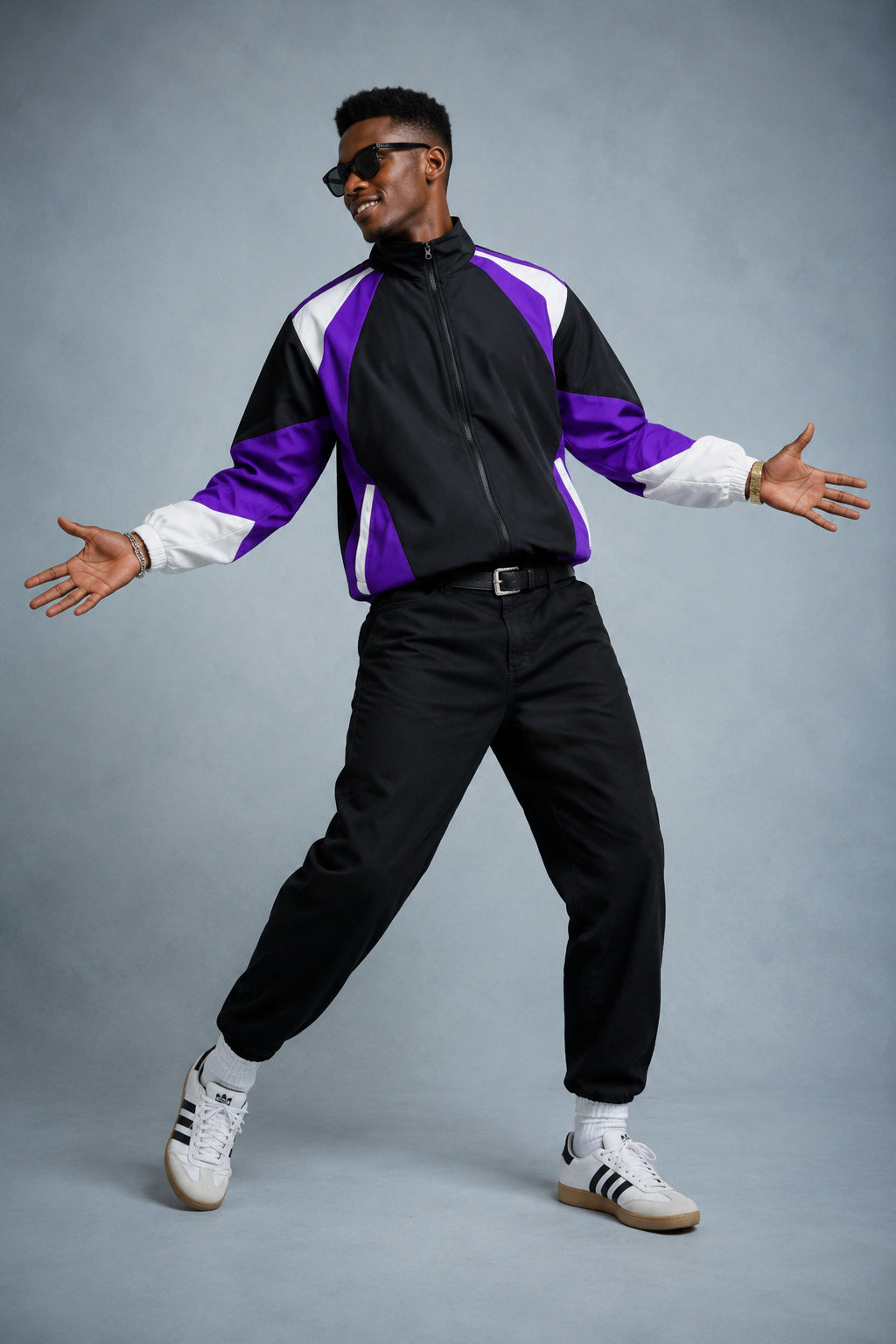 1984 COLOR BLOCK RETRO WINDBREAKER | 80s Retro Menswear – Newretro.Net