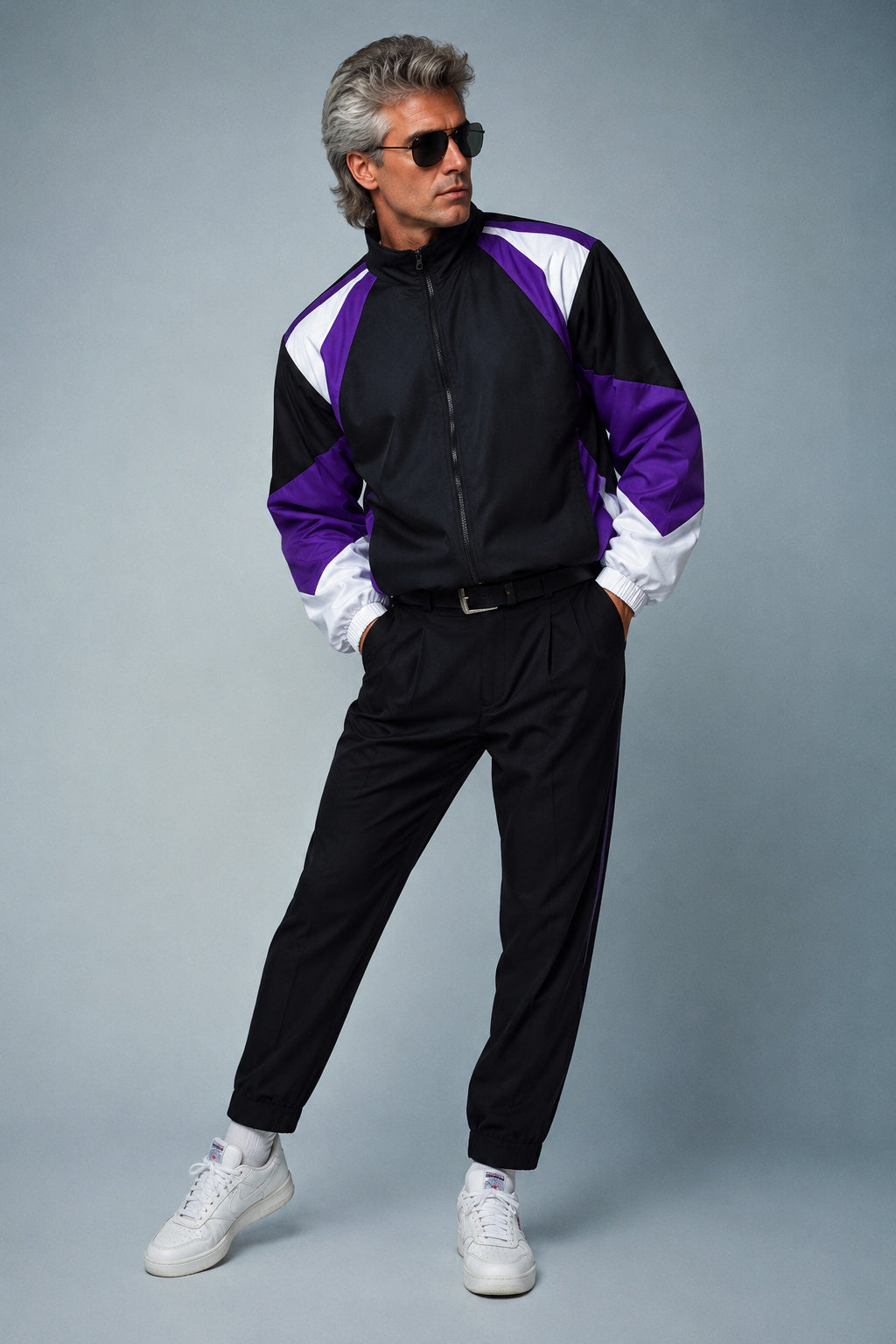 1984 COLOR BLOCK RETRO WINDBREAKER | 80s Retro Menswear – Newretro.Net