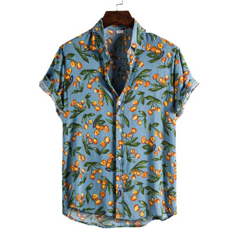 Flamingo Floral Shirt 1982, 80s tropical floral short sleeve shirt, view 16