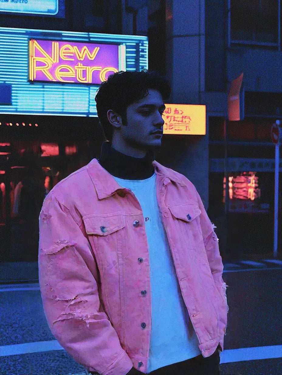 Pink Denim jacket 1986