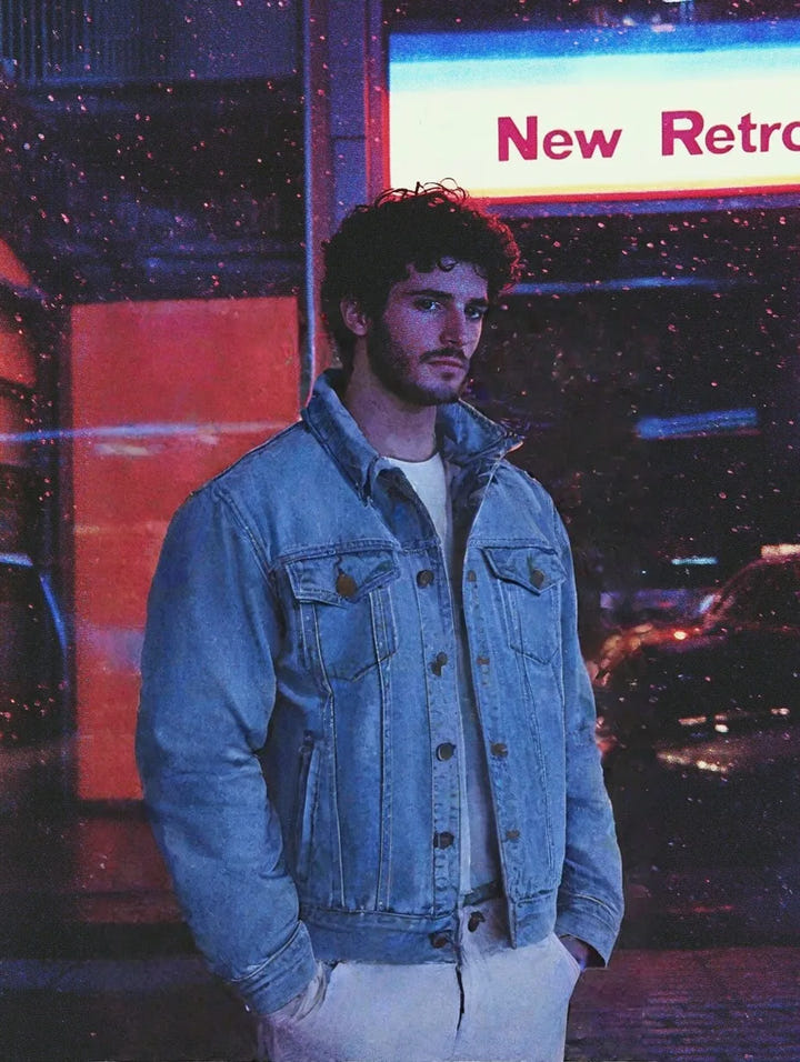 Retro Cotton Denim Jacket 1981 - Newretro.Net
