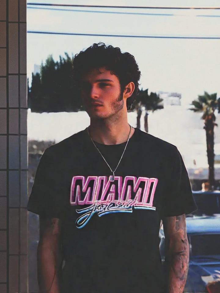 Miami Streets Tee - Newretro.Net