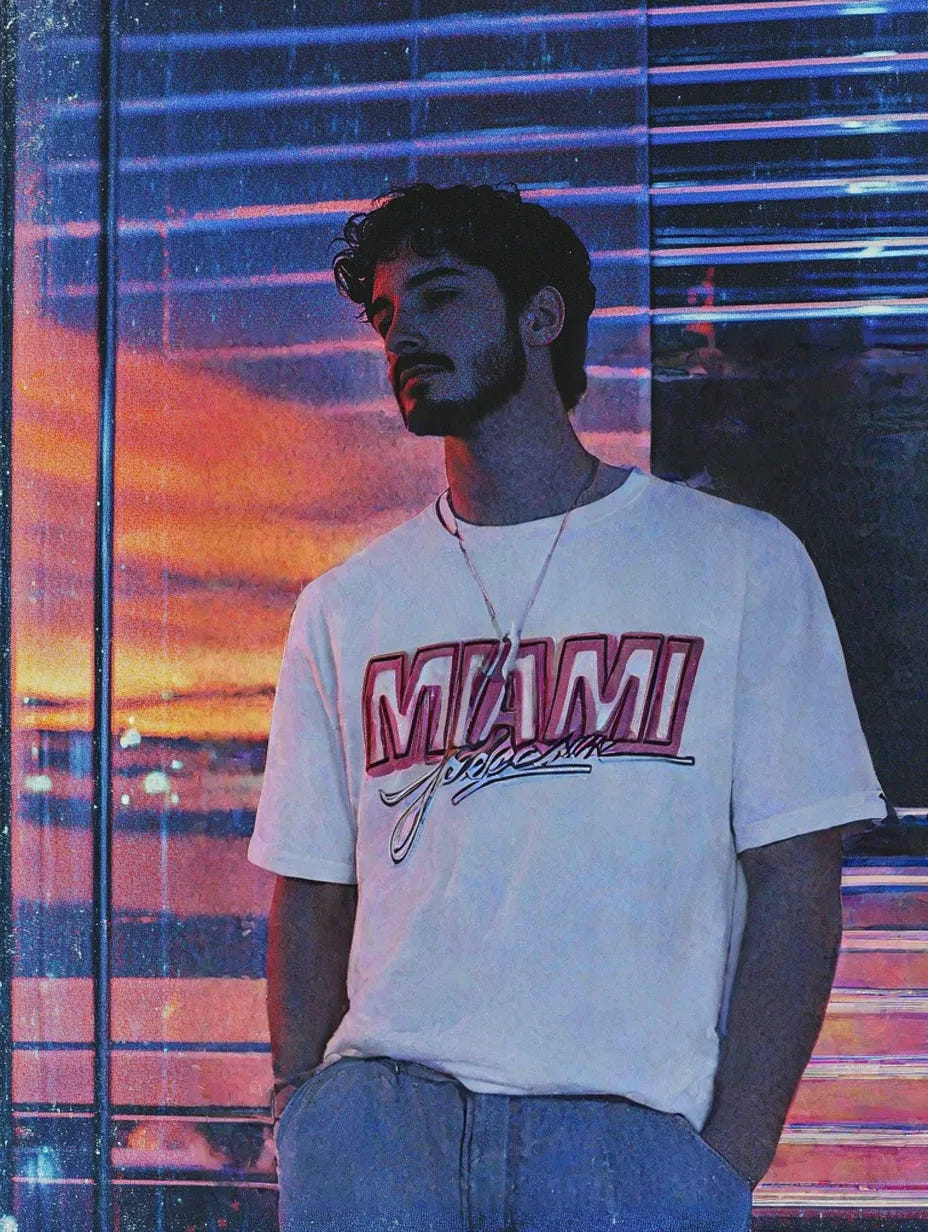 Miami Streets Tee - Newretro.Net