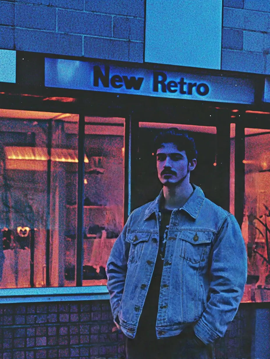 Retro Cotton Denim Jacket 1981 - Newretro.Net