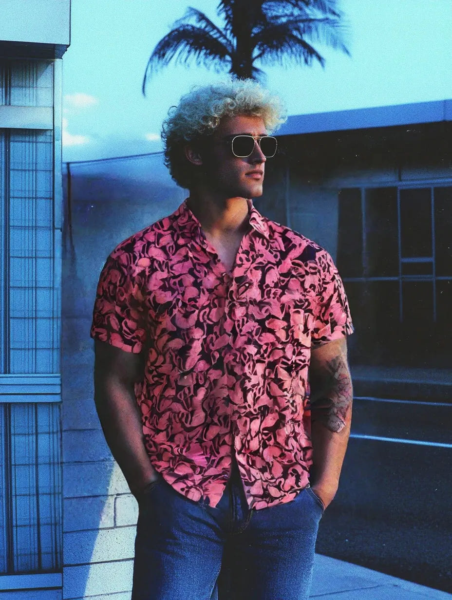 Pink Flamingo Shirt - Newretro.Net