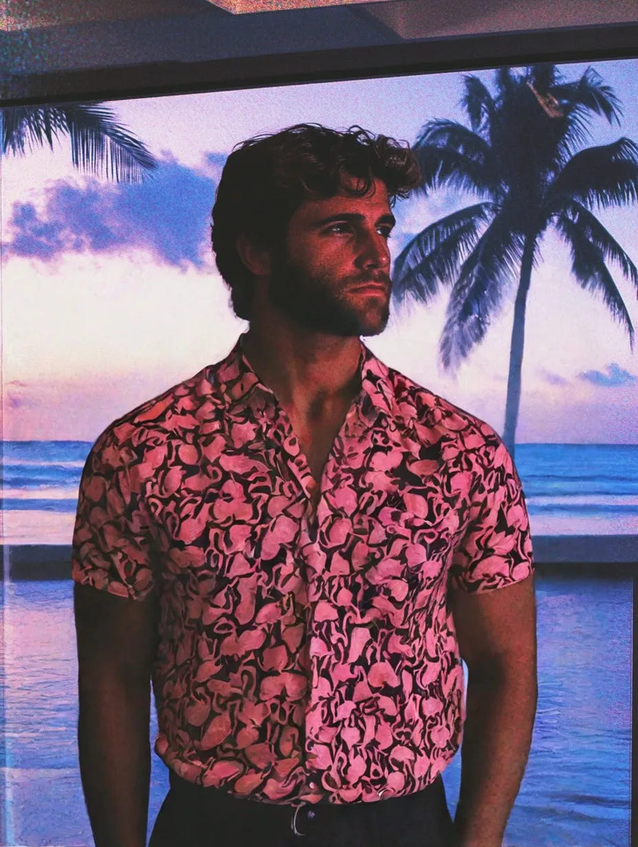 Pink Flamingo Shirt - Newretro.Net