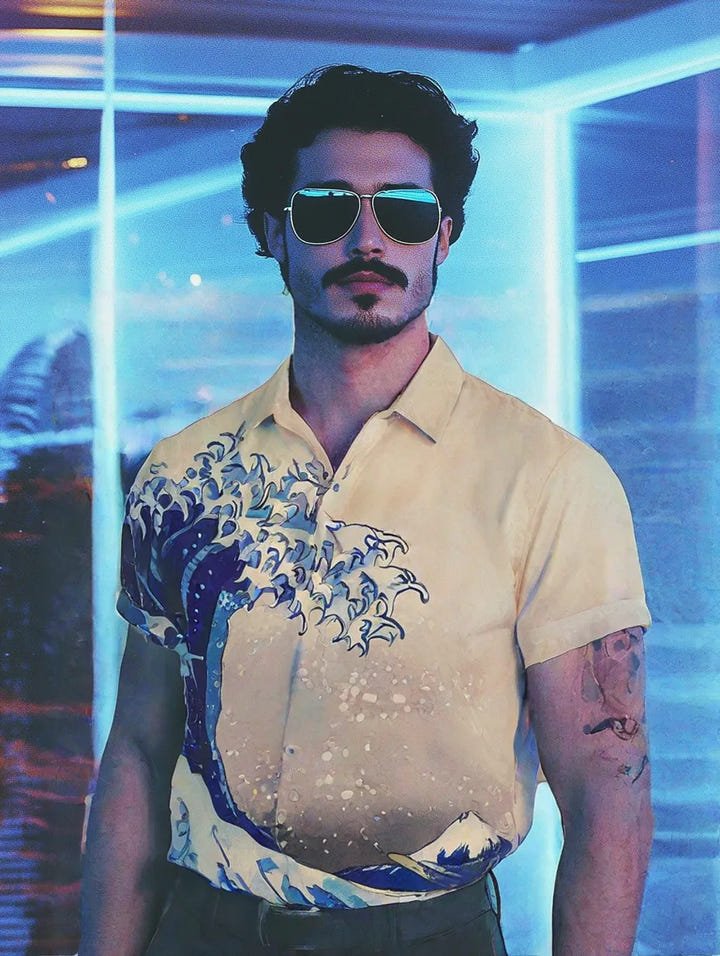 Kanagawa Waves Shirt - Newretro.Net