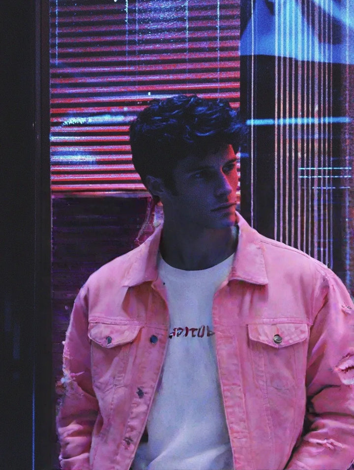 Pink Denim jacket 1986