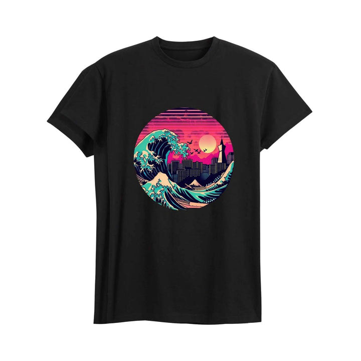 Kanagawa Retrowave T-Shirt