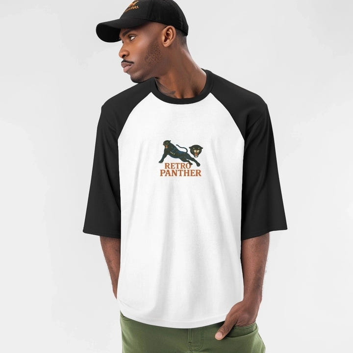 Retro Panther Raglan Shirt