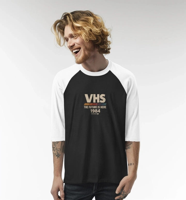 Retro VHS Raglan Shirt