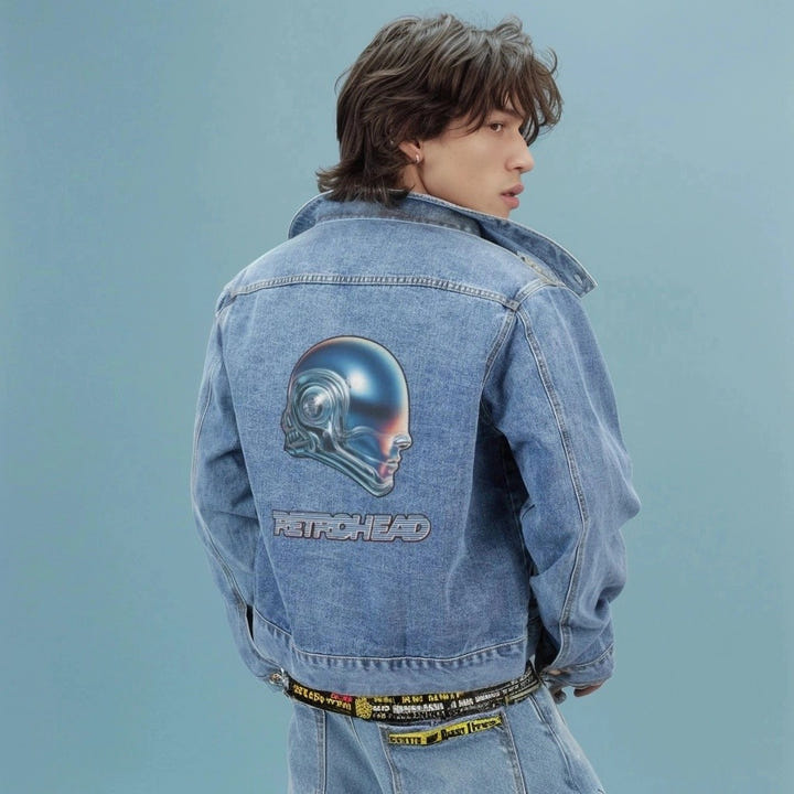 RetroHead Denim Jacket