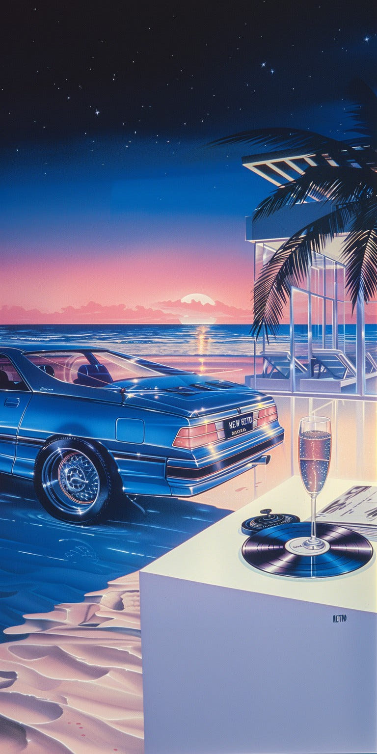 Beachside Sunset 1986