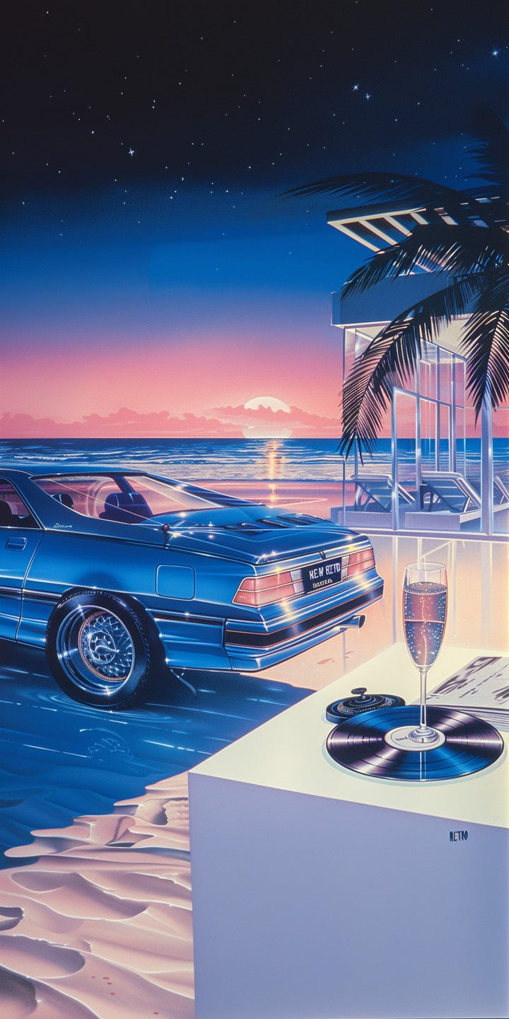 Beachside Sunset 1986